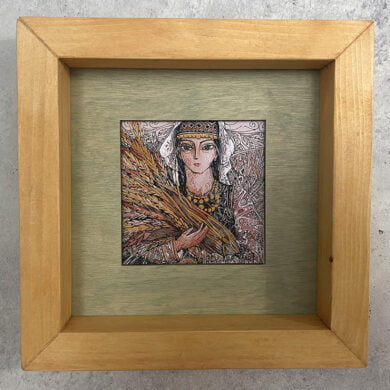 Printed Painting «Armenian woman» 18.5x18.5cm