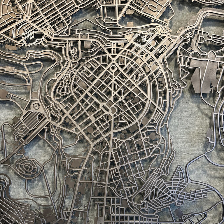 Map Of Yerevan 61x85cm