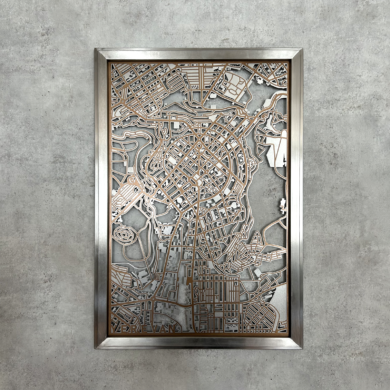 Decor “MAP OF YEREVAN” 45x64cm